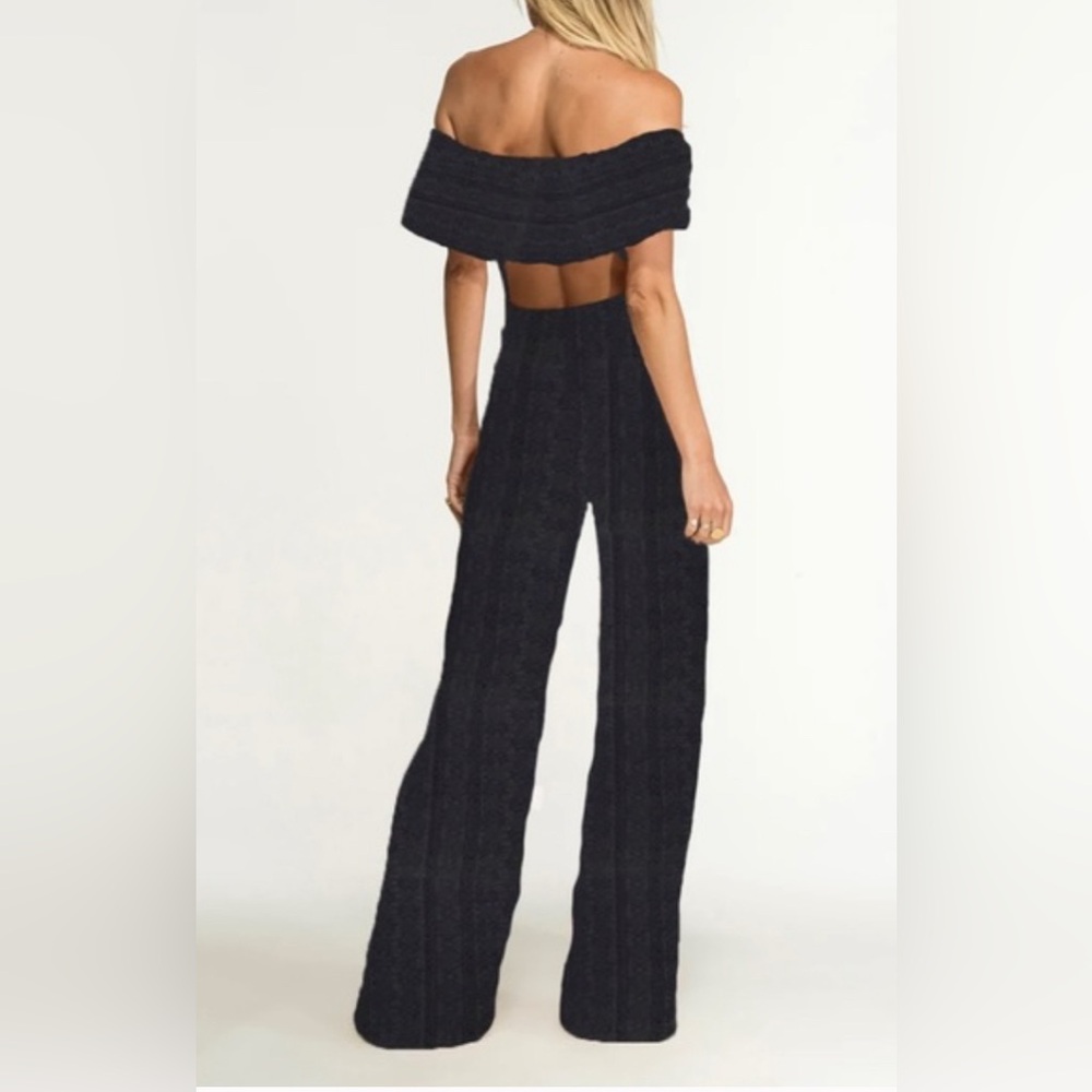Nightcap black lace jumpsuit size small - Picture 2 of 4